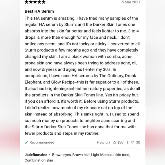 Dr. Barbara Sturm Darker Skin Tones Hyaluronic Serum 10ml - Picture 11 of 16